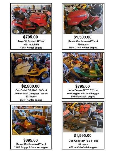 Used Riding Mowers